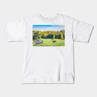 Bison at Yellowstone Kids T-Shirt